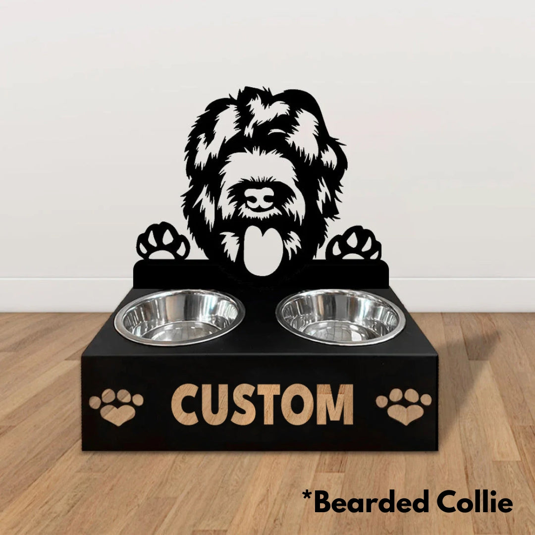 Personalized Dog Bowl Stand