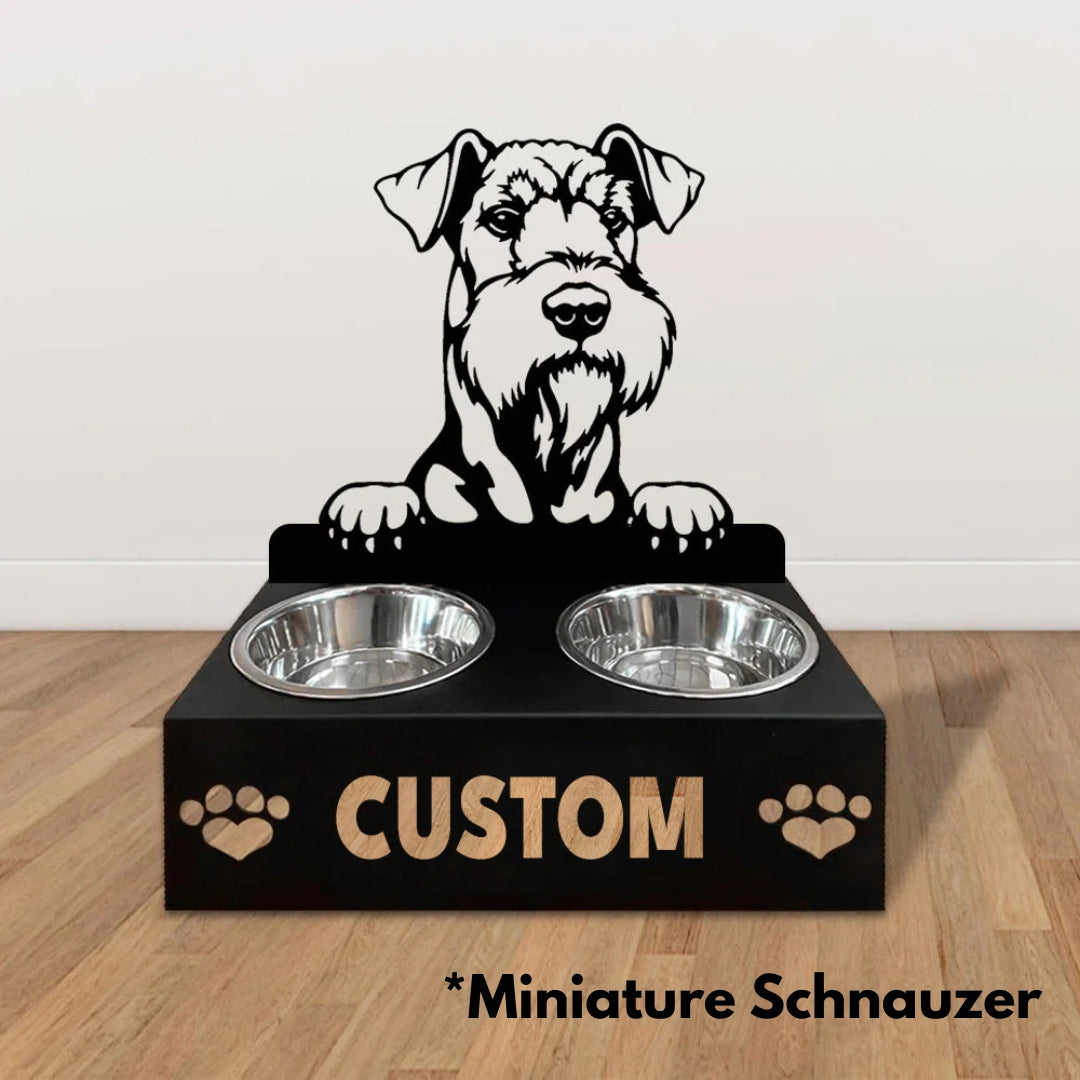 Personalized Dog Bowl Stand