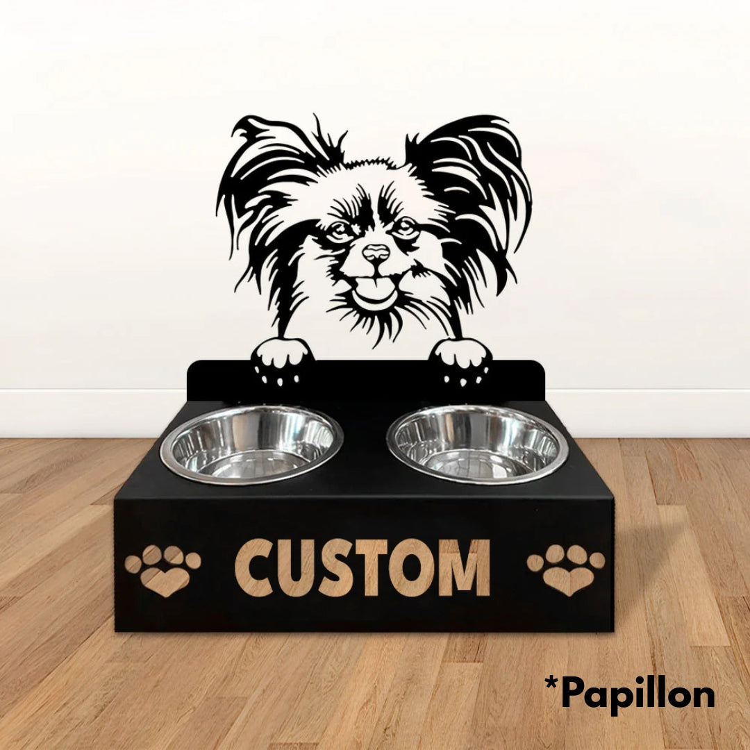 Personalized Dog Bowl Stand