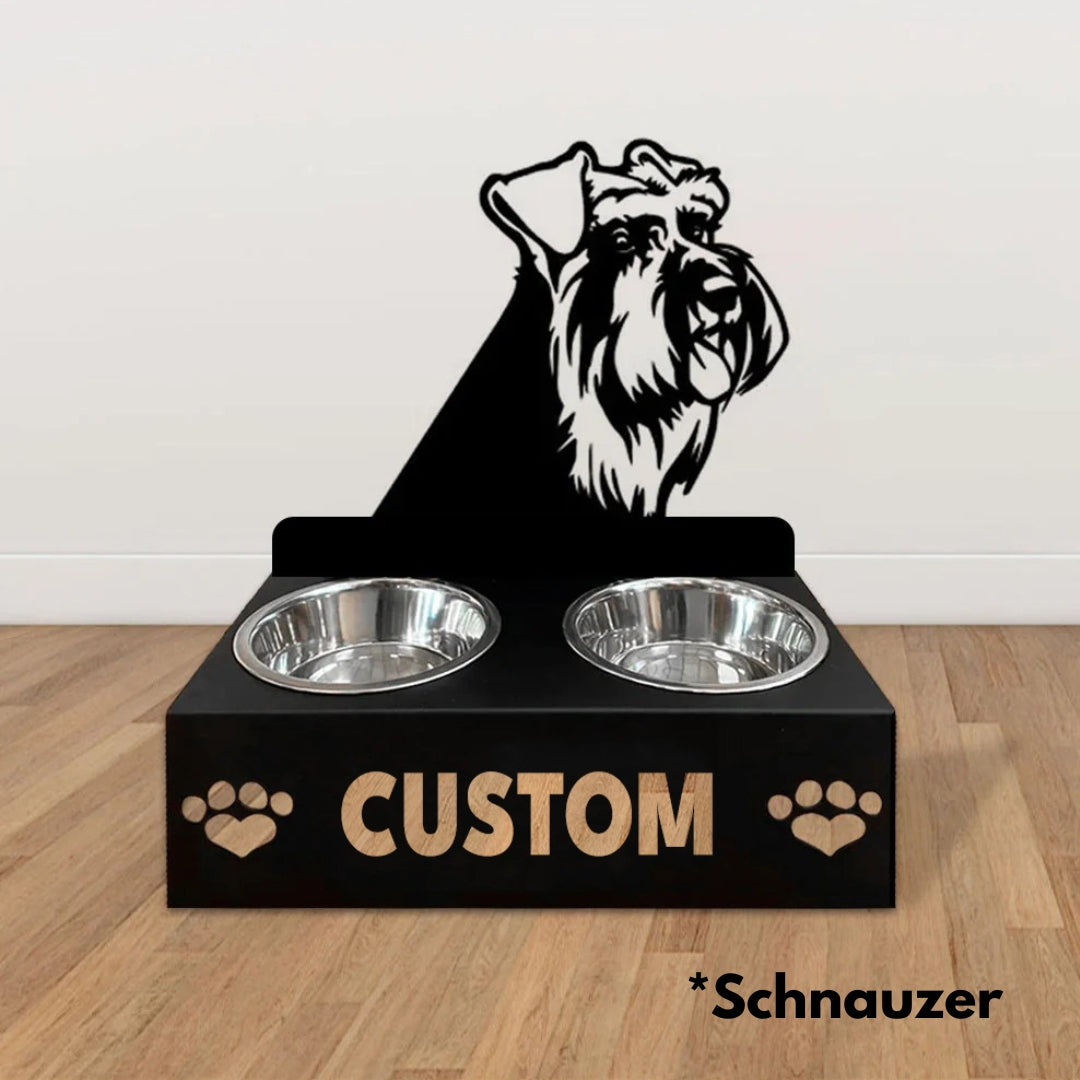 Personalized Dog Bowl Stand